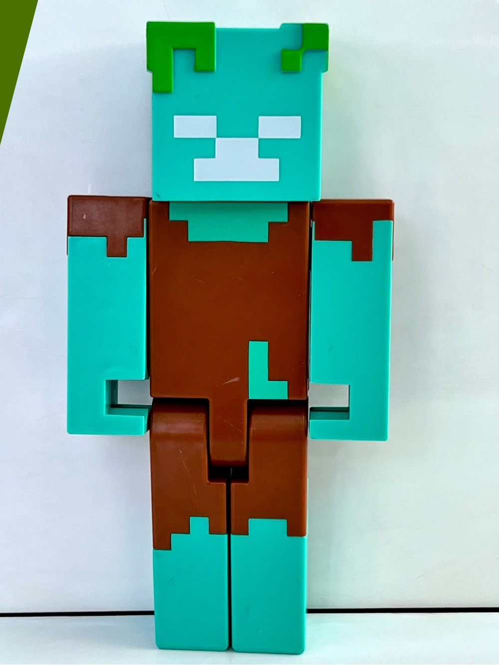 Large Minecraft Drowned Action Figure Discontinued Collectible